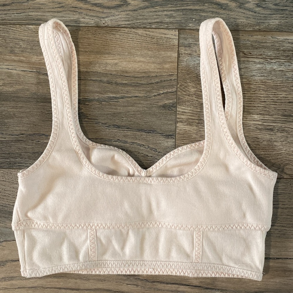 For love & lemon Women's Cream crop top - Picture 6 of 11